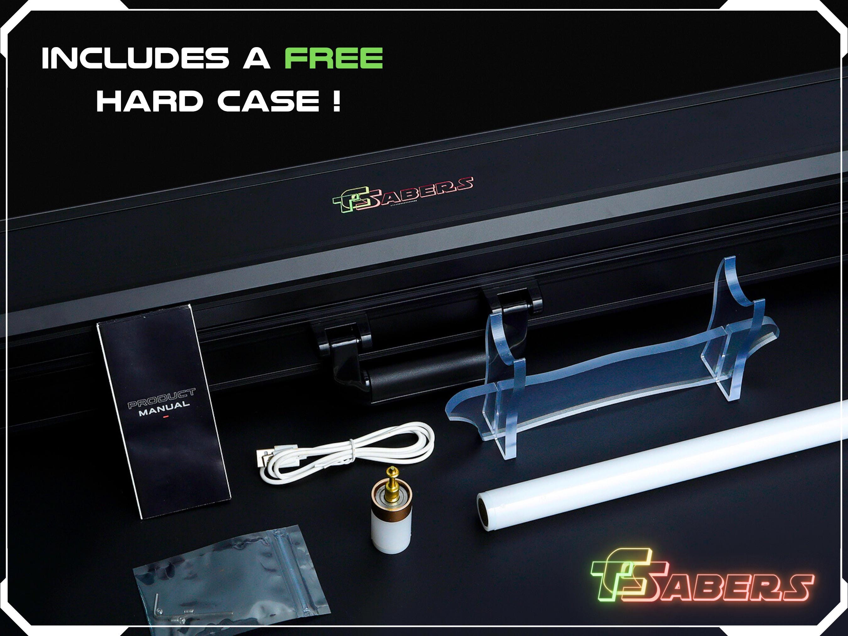 Anakin's EP3 Lightsaber Neopixel or RGB, Revenge of the Sith, w/ Custom Blade & Hard Case, Star Wars (XenoPixel V3, Proffie 2.2, or RGB)