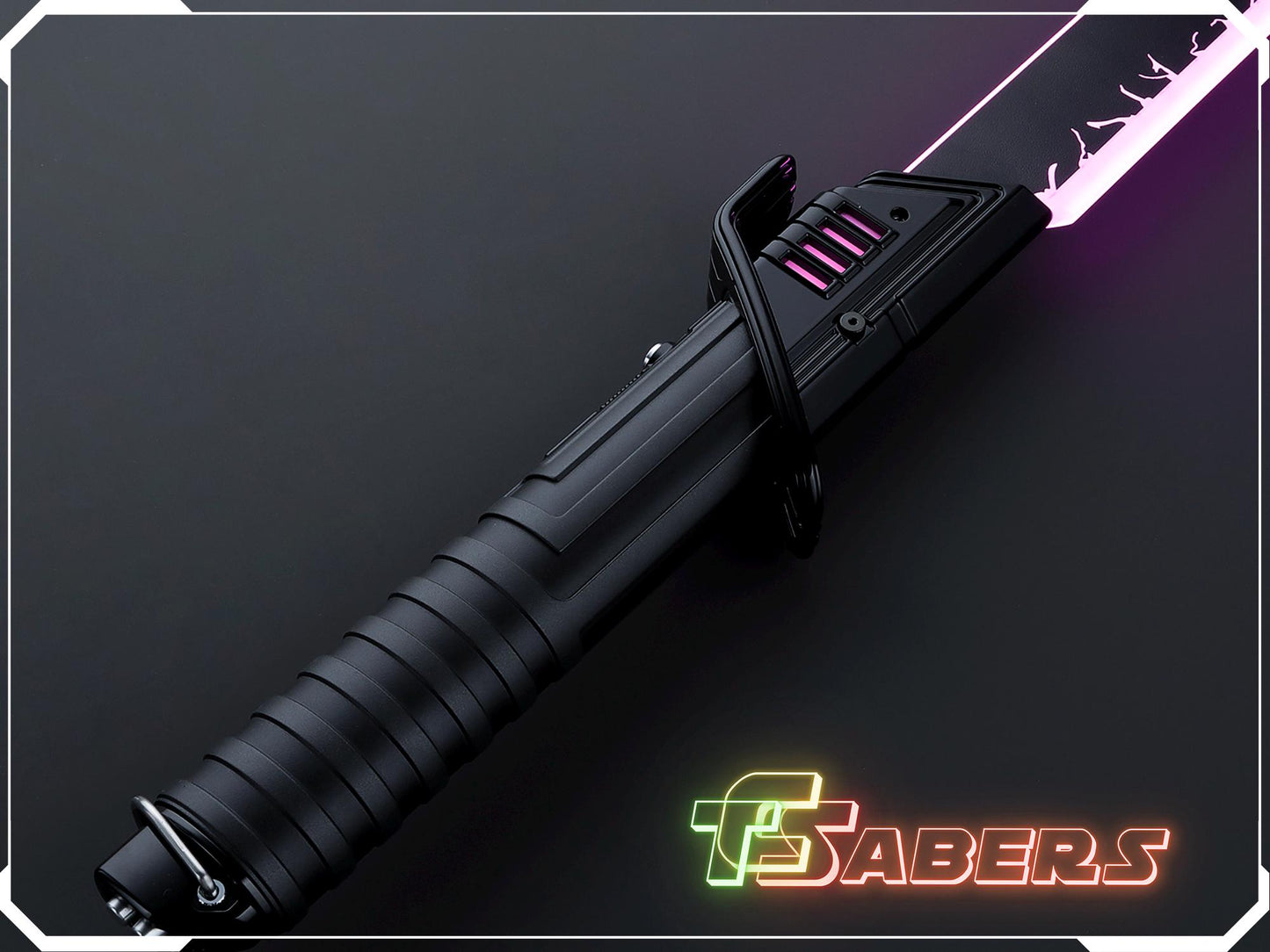 The Mandalorian Darksaber, Neopixel Lightsaber, From The Mando w/ Custom Blade & Hard Case, Star Wars (XenoPixel V3, Proffie 2.2, or RGB)
