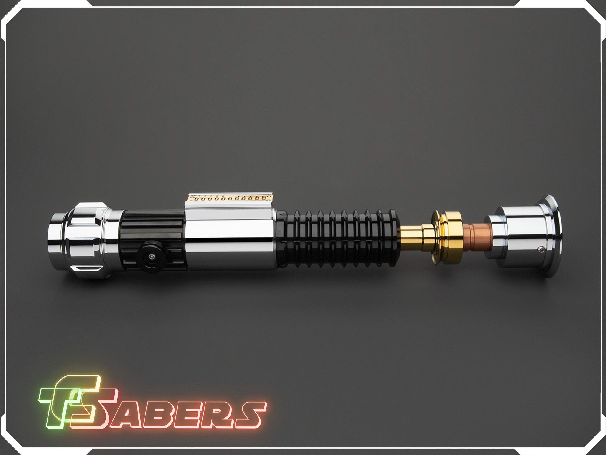 Obi Wan's EP3 Lightsaber Neopixel or RGB, Revenge of the Sith, w/ Custom Blade & Hard Case, Star Wars (XenoPixel V3, Proffie 2.2, or RGB)