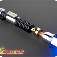 Obi Wan's EP3 Lightsaber Neopixel or RGB, Revenge of the Sith, w/ Custom Blade & Hard Case, Star Wars (XenoPixel V3, Proffie 2.2, or RGB)