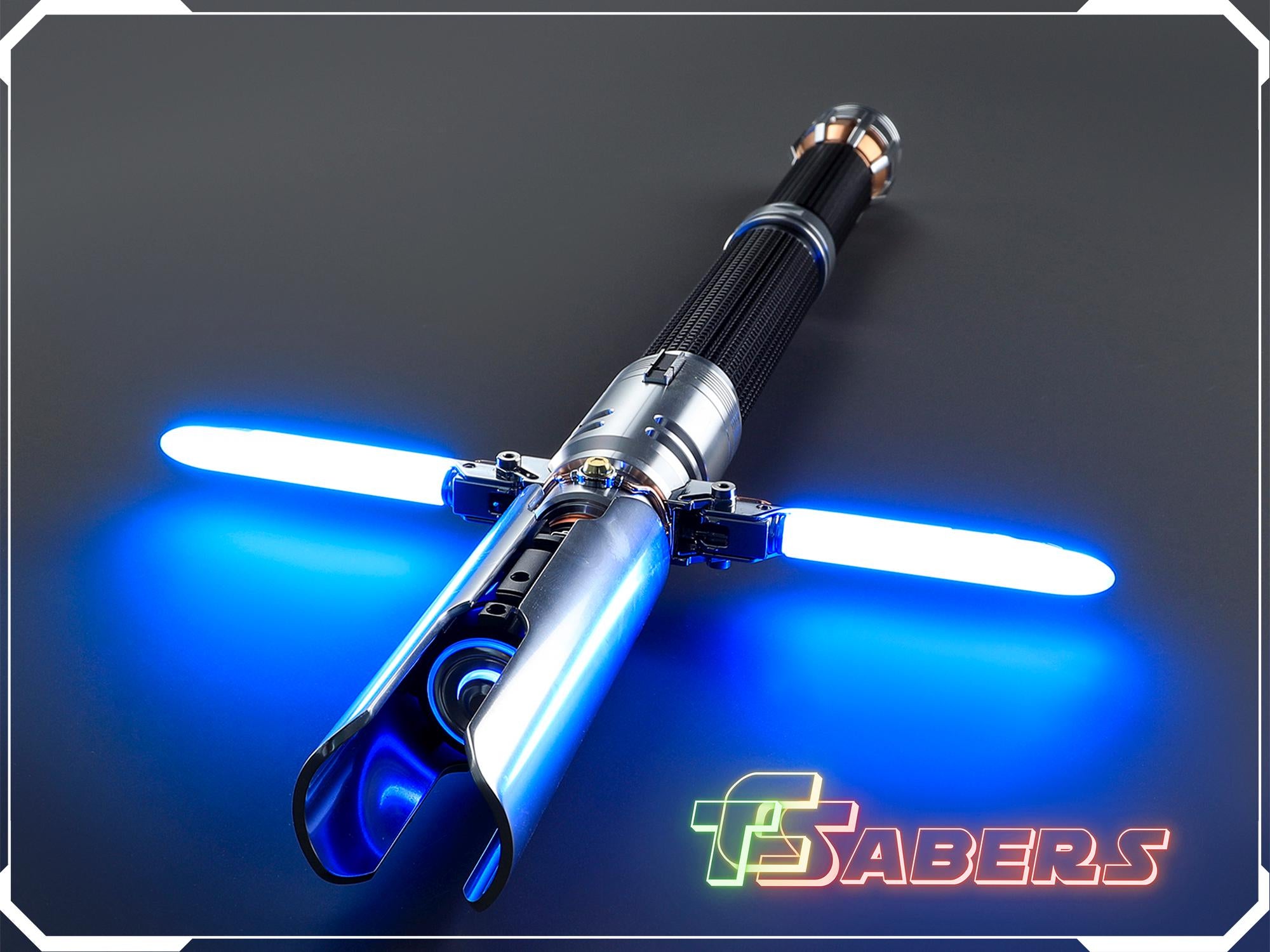 Cal Kestis Crossguard Lightsaber Neopixel or RGB, w/ Custom Blade & Hard Case, Star Wars (XenoPixel V3, Proffie 2.2, or RGB)