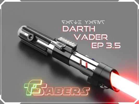Darth Vader EP3.5 Lightsaber Neopixel or RGB, Rogue One, w/ Custom Blade & Hard Case, Star Wars (XenoPixel V3, Proffie 2.2, or RGB)