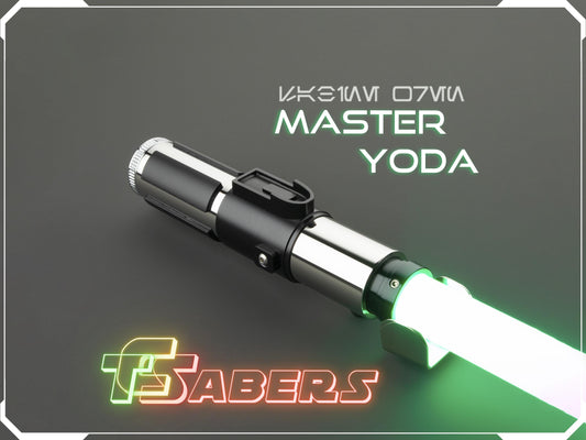 Master Yoda's Lightsaber Neopixel or RGB, w/ Custom Blade & Hard Case, Star Wars (XenoPixel V3 or RGB)