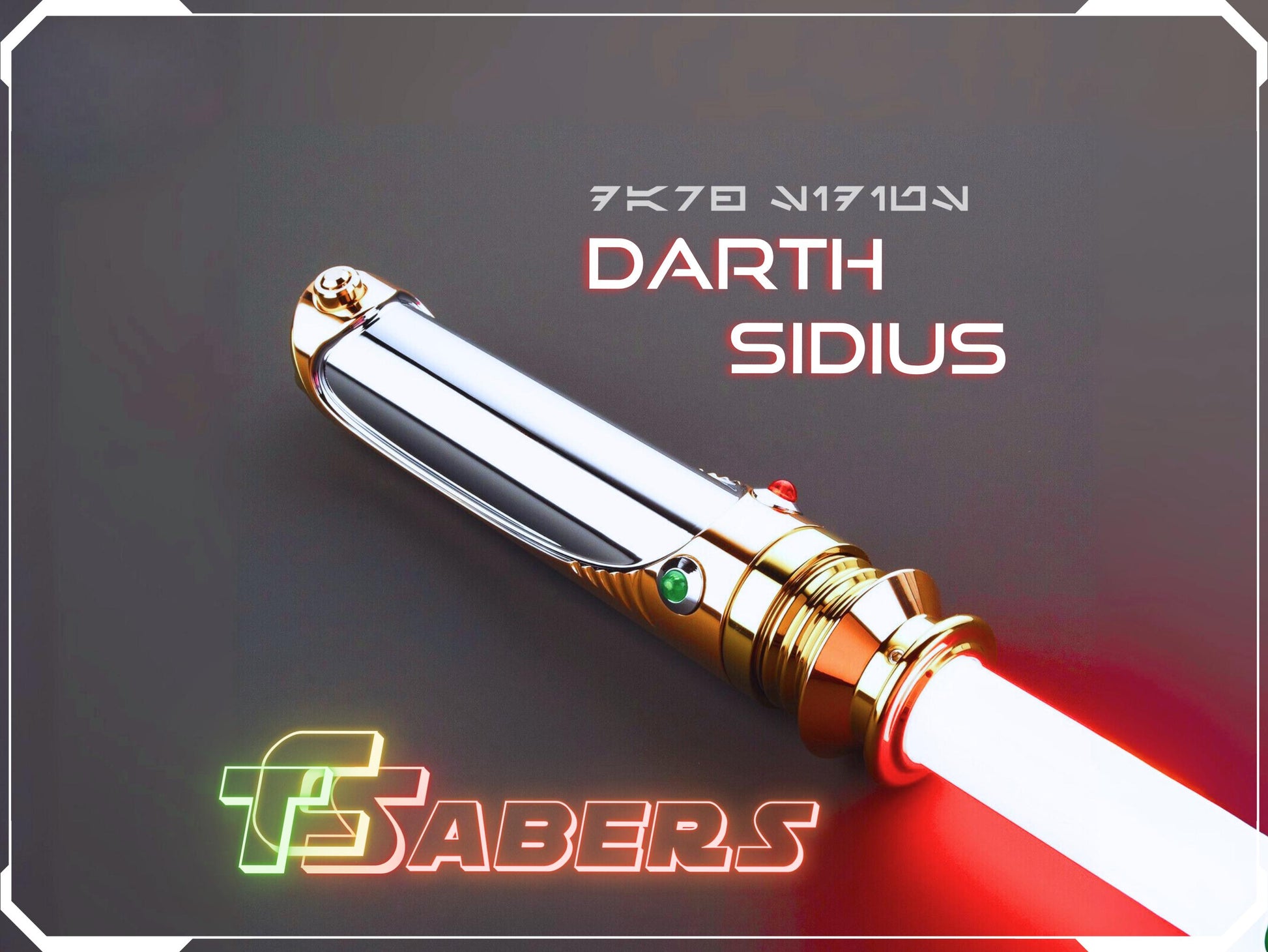 Darth Sidius' Lightsaber Neopixel or RGB, Emperor Palpatine, w/ Custom Blade & Hard Case, Star Wars (XenoPixel V3 or RGB)
