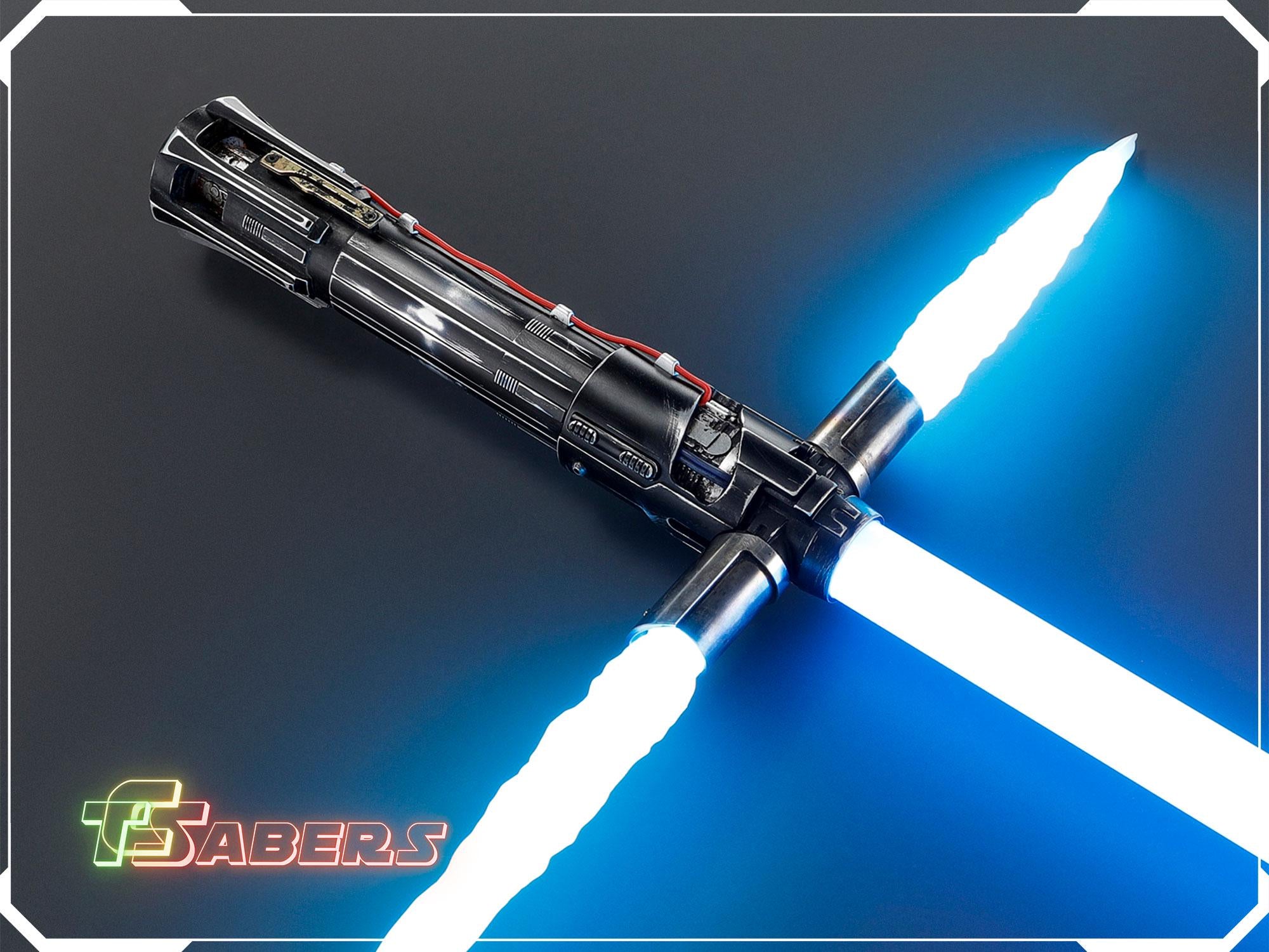 Kylo Ren Weathered Pro Lightsaber Neopixel or RGB, w/ Custom Blade & Hard Case, Star Wars (XenoPixel V3, Proffie 2.2, or RGB)