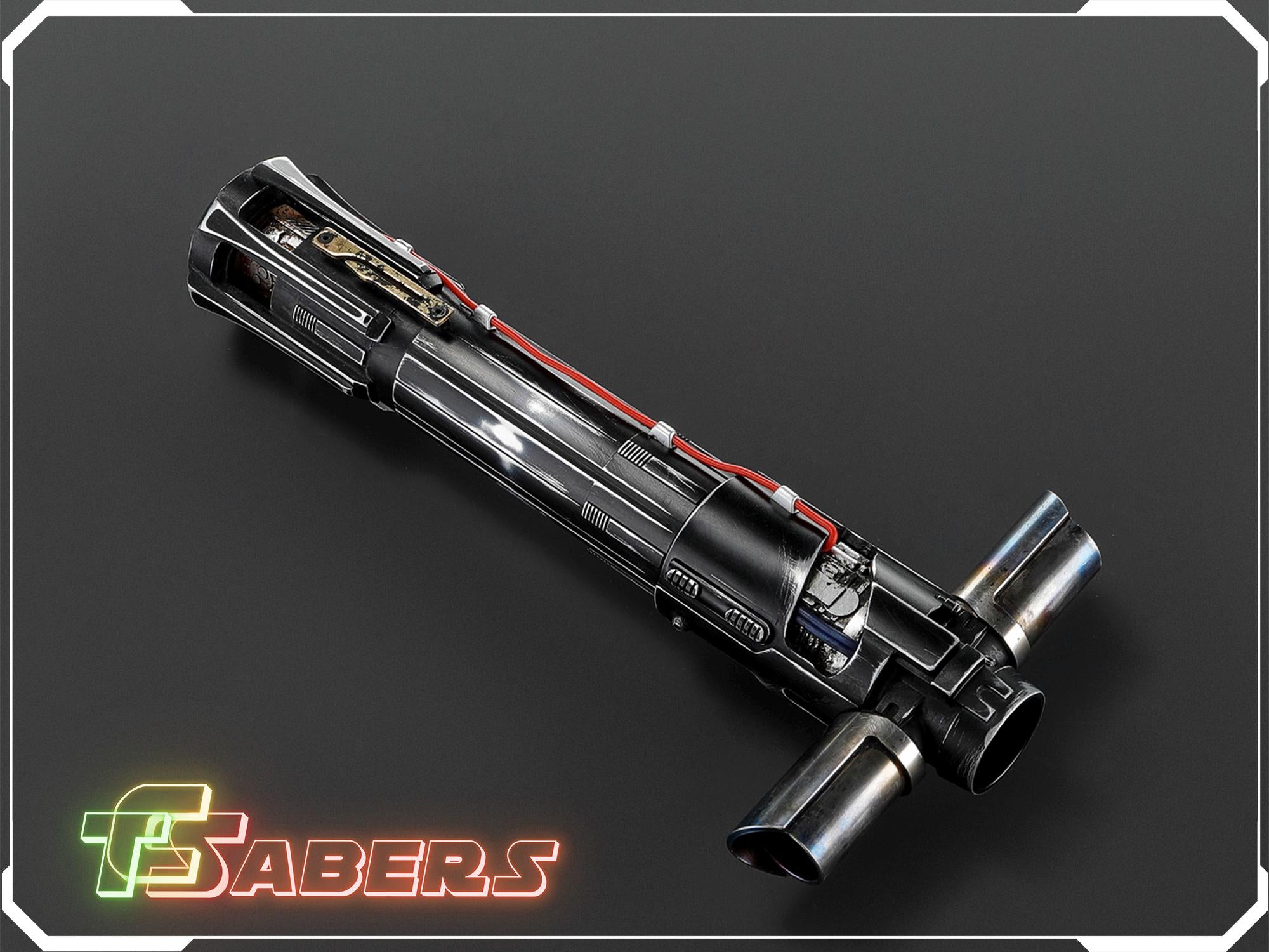 Kylo Ren Weathered Pro Lightsaber Neopixel or RGB, w/ Custom Blade & Hard Case, Star Wars (XenoPixel V3, Proffie 2.2, or RGB)