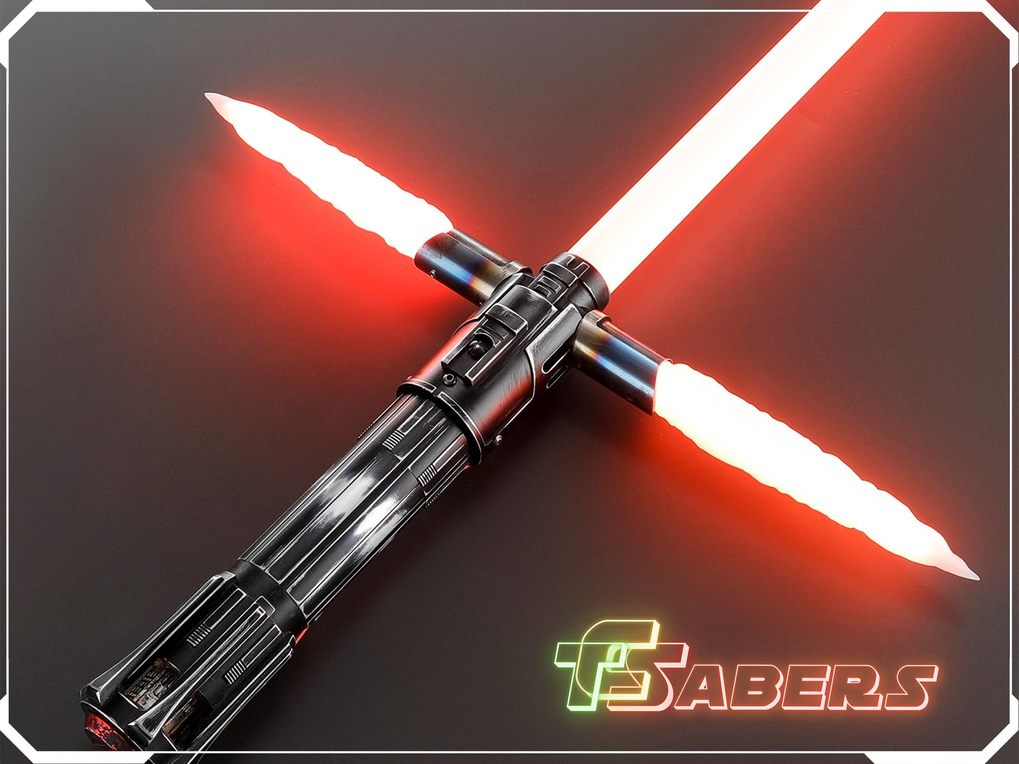 Kylo Ren Weathered Pro Lightsaber Neopixel or RGB, w/ Custom Blade & Hard Case, Star Wars (XenoPixel V3, Proffie 2.2, or RGB)
