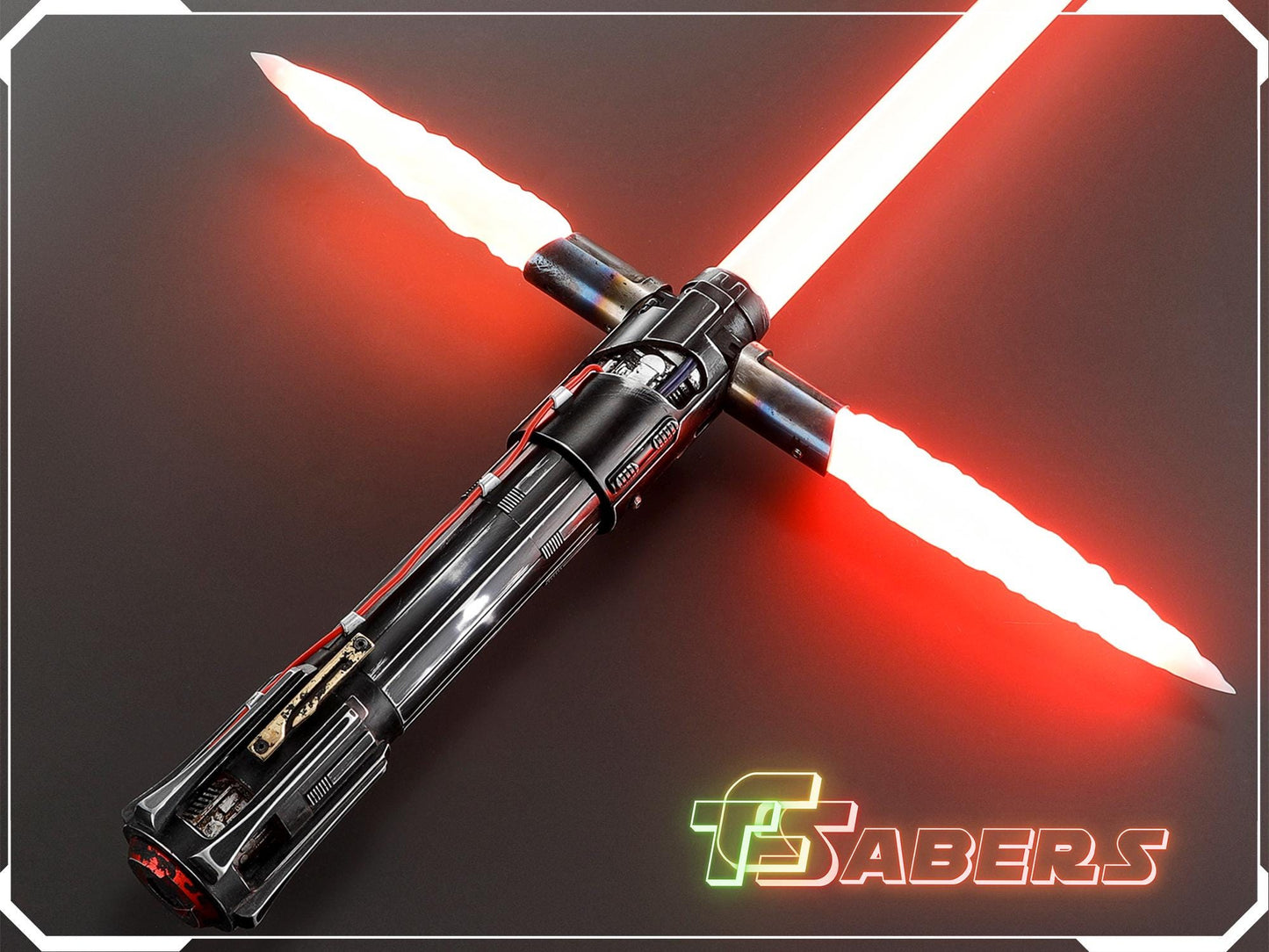 Kylo Ren Weathered Pro Lightsaber Neopixel or RGB, w/ Custom Blade & Hard Case, Star Wars (XenoPixel V3, Proffie 2.2, or RGB)
