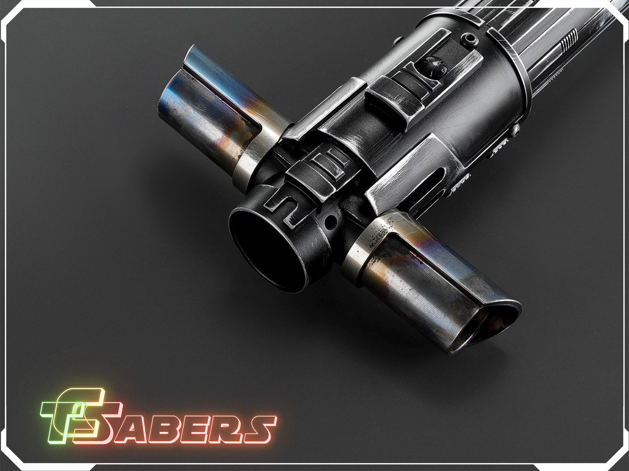 Kylo Ren Weathered Pro Lightsaber Neopixel or RGB, w/ Custom Blade & Hard Case, Star Wars (XenoPixel V3, Proffie 2.2, or RGB)