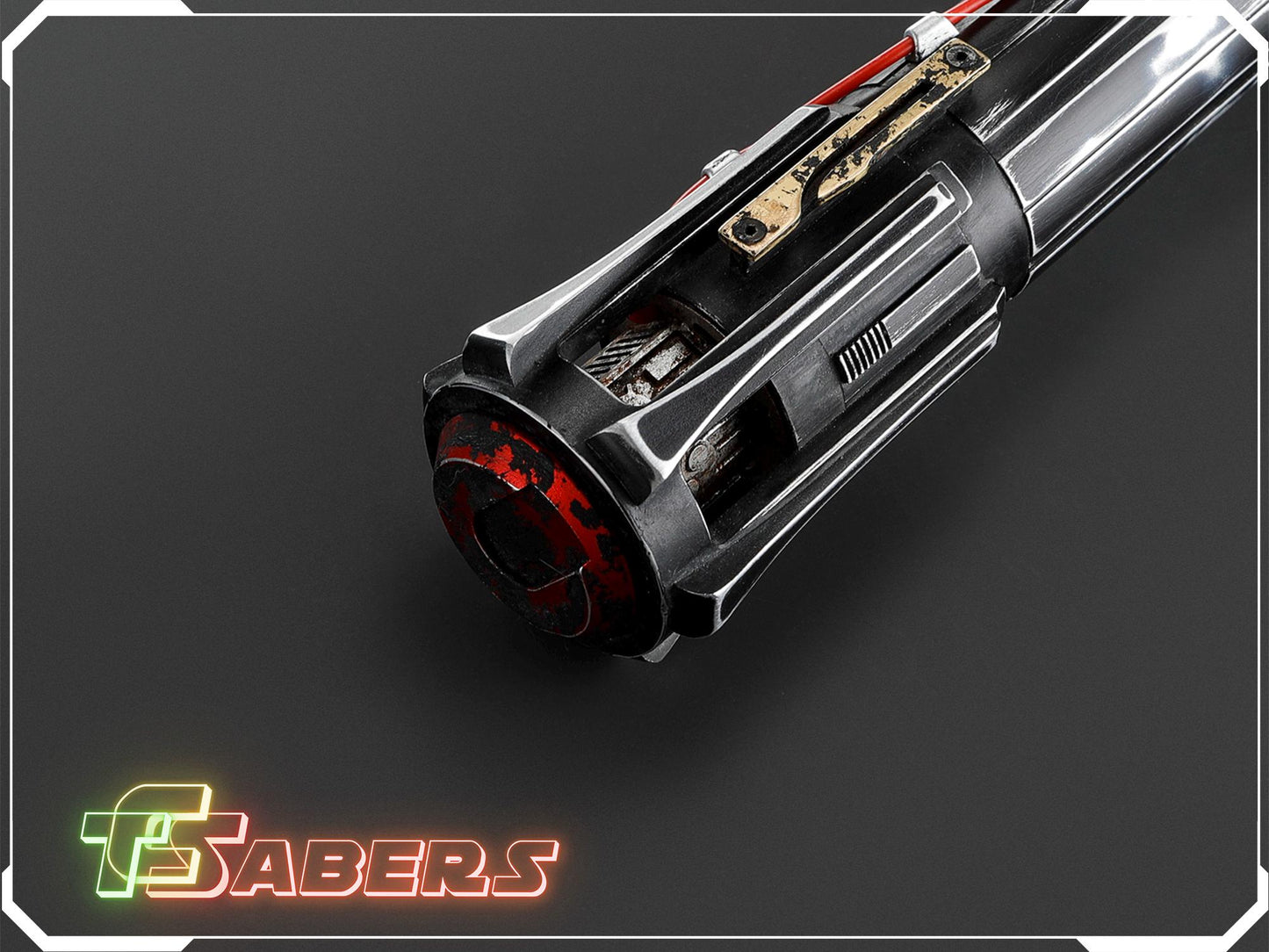 Kylo Ren Weathered Pro Lightsaber Neopixel or RGB, w/ Custom Blade & Hard Case, Star Wars (XenoPixel V3, Proffie 2.2, or RGB)