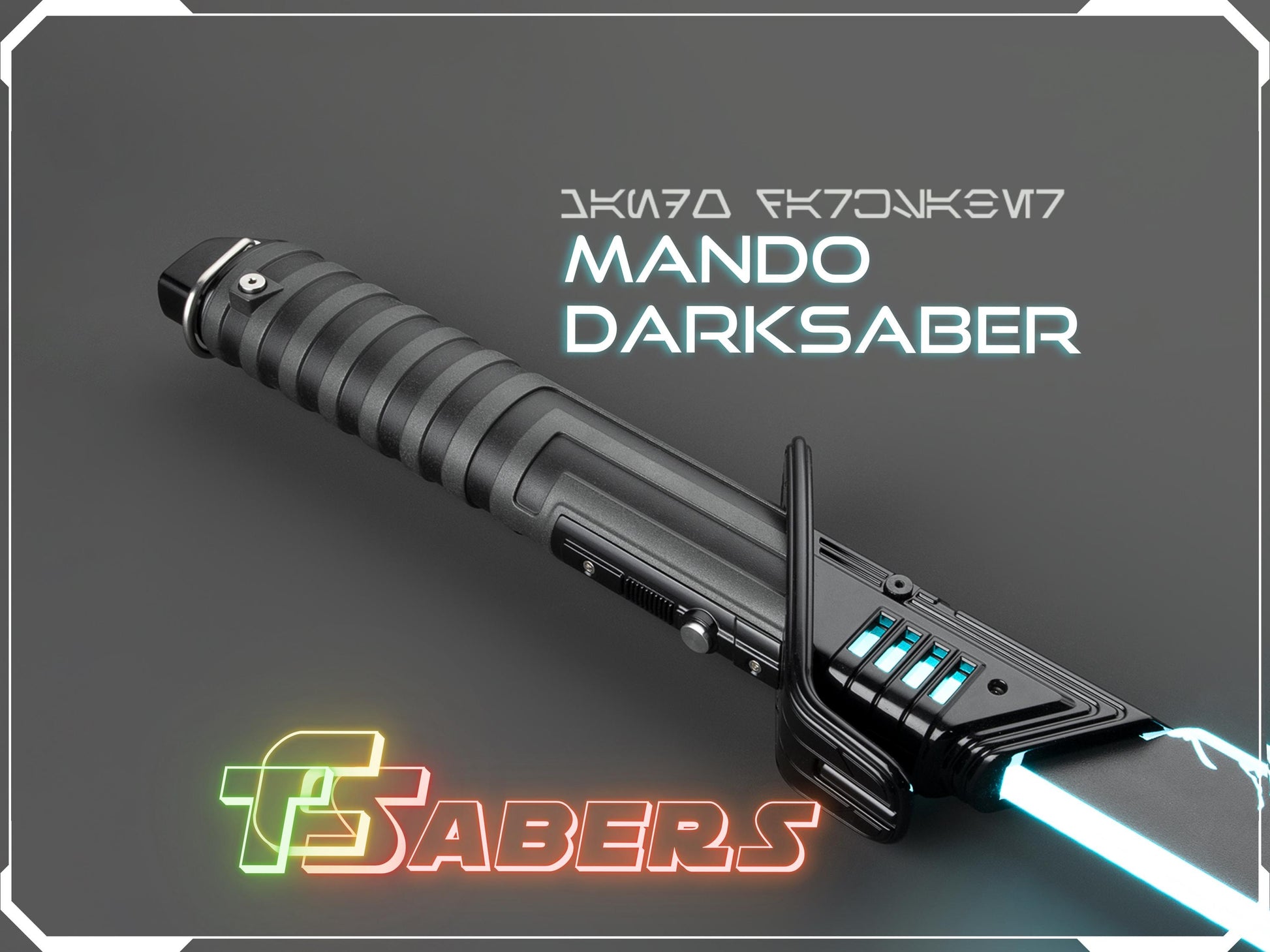 The Mandalorian Darksaber, Neopixel Lightsaber, From The Mando w/ Custom Blade & Hard Case, Star Wars (XenoPixel V3, Proffie 2.2, or RGB)
