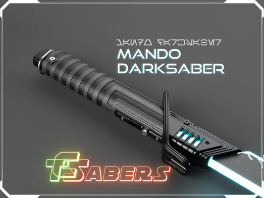 The Mandalorian Darksaber, Neopixel Lightsaber, From The Mando w/ Custom Blade & Hard Case, Star Wars (XenoPixel V3, Proffie 2.2, or RGB)