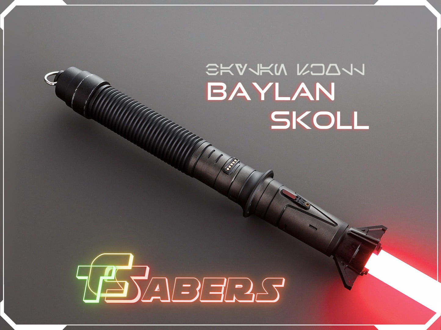 Baylan Skoll Lightsaber Neopixel or RGB, Ahsoka, w/ Custom Blade & Hard Case, Star Wars (XenoPixel V3, Proffie 2.2, or RGB)