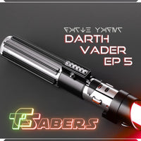 Darth Vader's EP5 Lightsaber Neopixel or RGB, Empire Strikes Back w/ Custom Blade & Hard Case, Star Wars (XenoPixel V3, Proffie 2.2, or RGB)