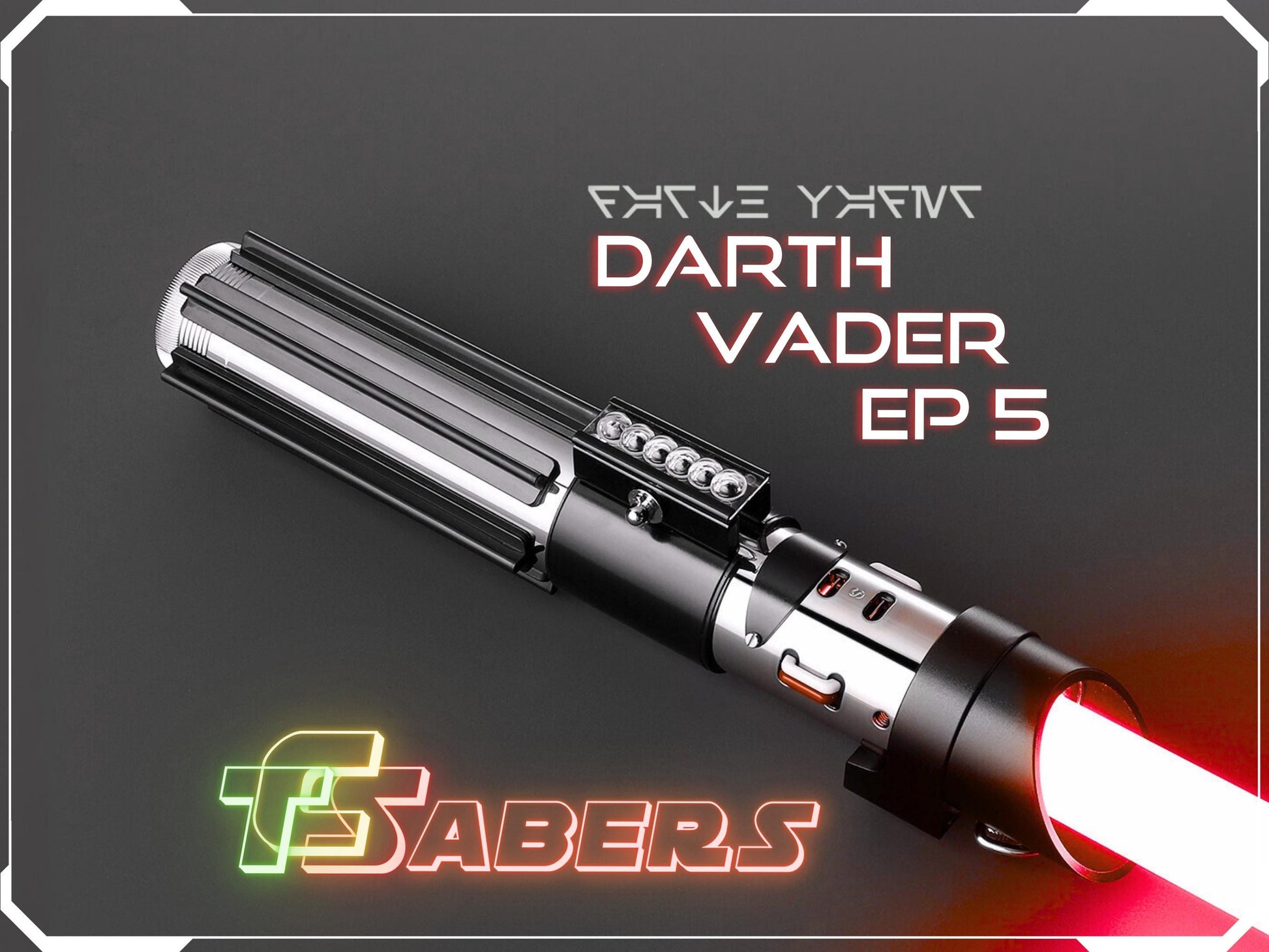 Darth Vader's EP5 Lightsaber Neopixel or RGB, Empire Strikes Back w/ Custom Blade & Hard Case, Star Wars (XenoPixel V3, Proffie 2.2, or RGB)