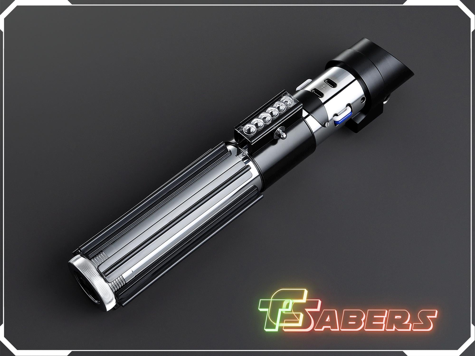 Darth Vader's EP5 Lightsaber Neopixel or RGB, Empire Strikes Back w/ Custom Blade & Hard Case, Star Wars (XenoPixel V3, Proffie 2.2, or RGB)