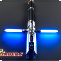 Cal Kestis Crossguard Lightsaber Neopixel or RGB, w/ Custom Blade & Hard Case, Star Wars (XenoPixel V3, Proffie 2.2, or RGB)