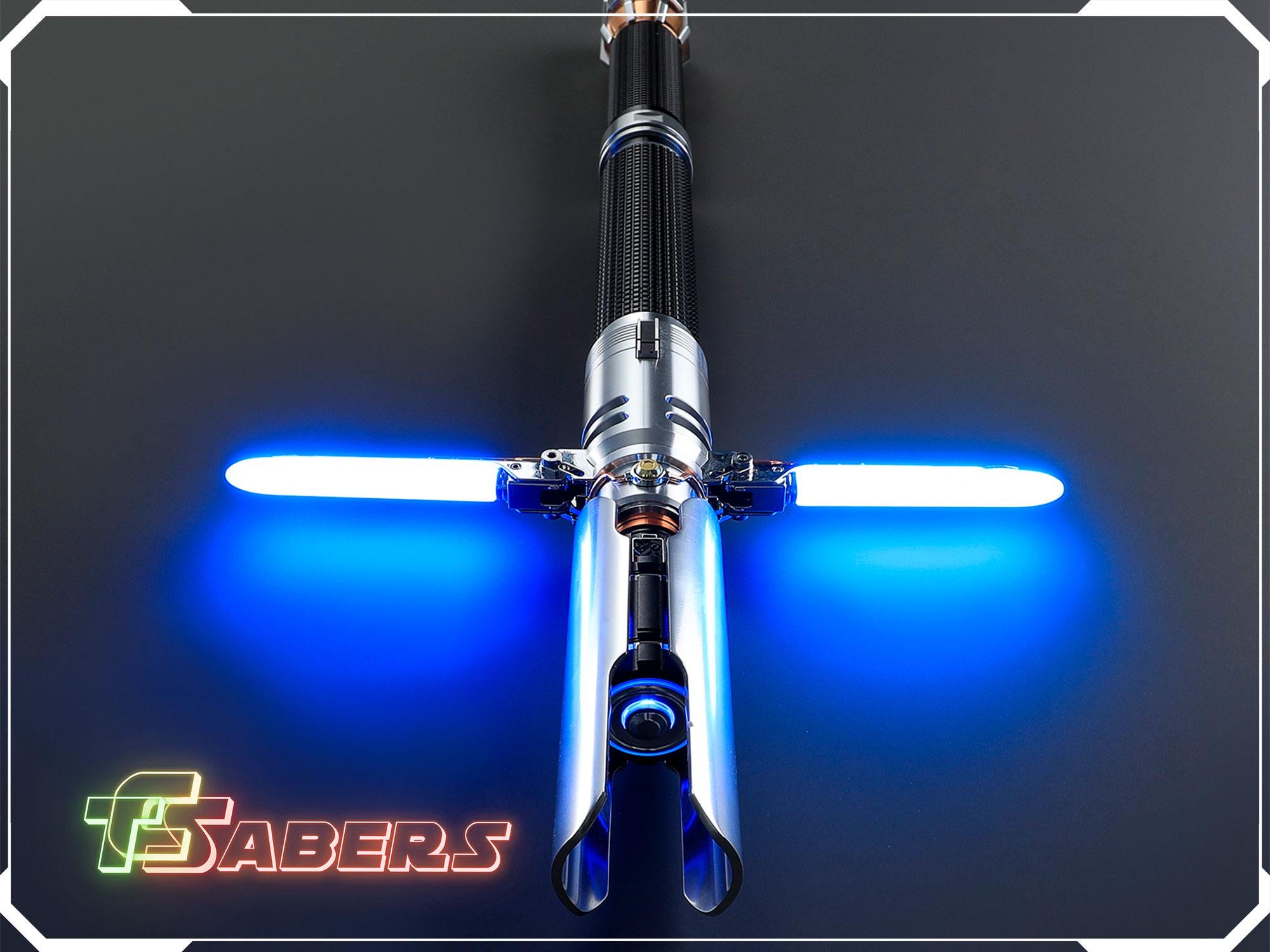 Cal Kestis Crossguard Lightsaber Neopixel or RGB, w/ Custom Blade & Hard Case, Star Wars (XenoPixel V3, Proffie 2.2, or RGB)