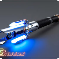 Cal Kestis Crossguard Lightsaber Neopixel or RGB, w/ Custom Blade & Hard Case, Star Wars (XenoPixel V3, Proffie 2.2, or RGB)