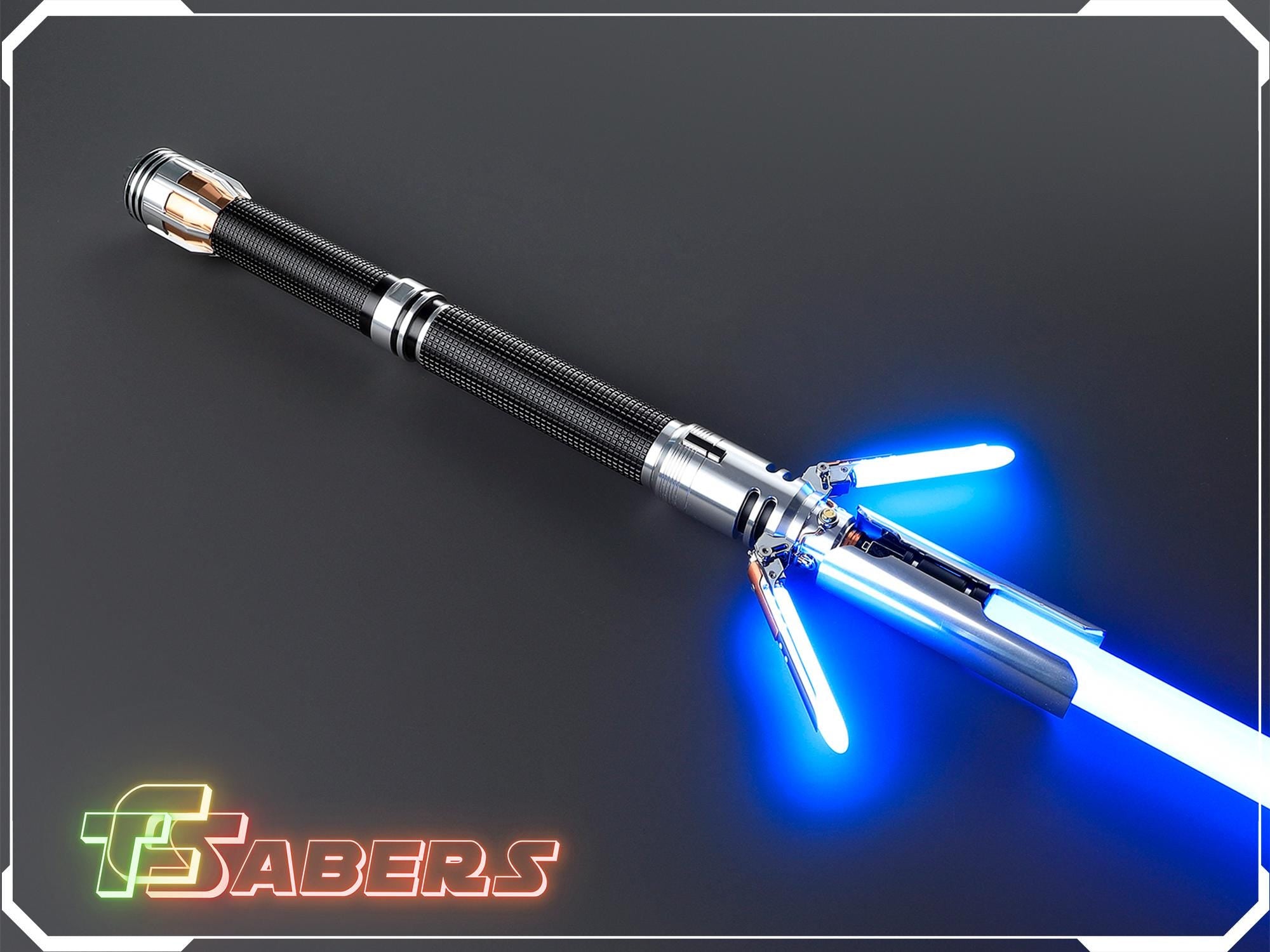 Cal Kestis Crossguard Lightsaber Neopixel or RGB, w/ Custom Blade & Hard Case, Star Wars (XenoPixel V3, Proffie 2.2, or RGB)