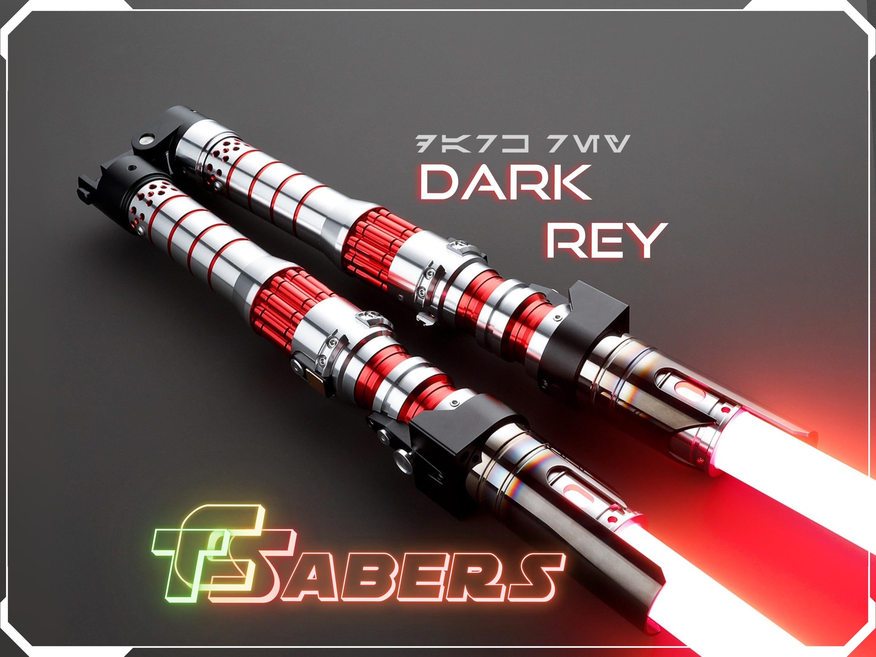 Dark Rey's Lightsaber Neopixel or RGB, The Rise of Skywalker, w/ Custom Blade & Hard Case, Star Wars (XenoPixel V3, Proffie 2.2, or RGB)