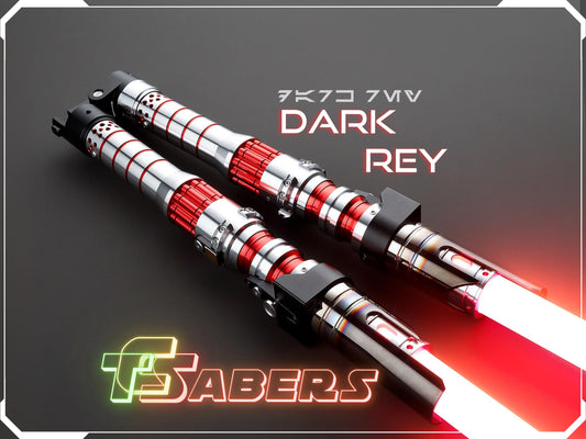 Dark Rey's Lightsaber Neopixel or RGB, The Rise of Skywalker, w/ Custom Blade & Hard Case, Star Wars (XenoPixel V3, Proffie 2.2, or RGB)