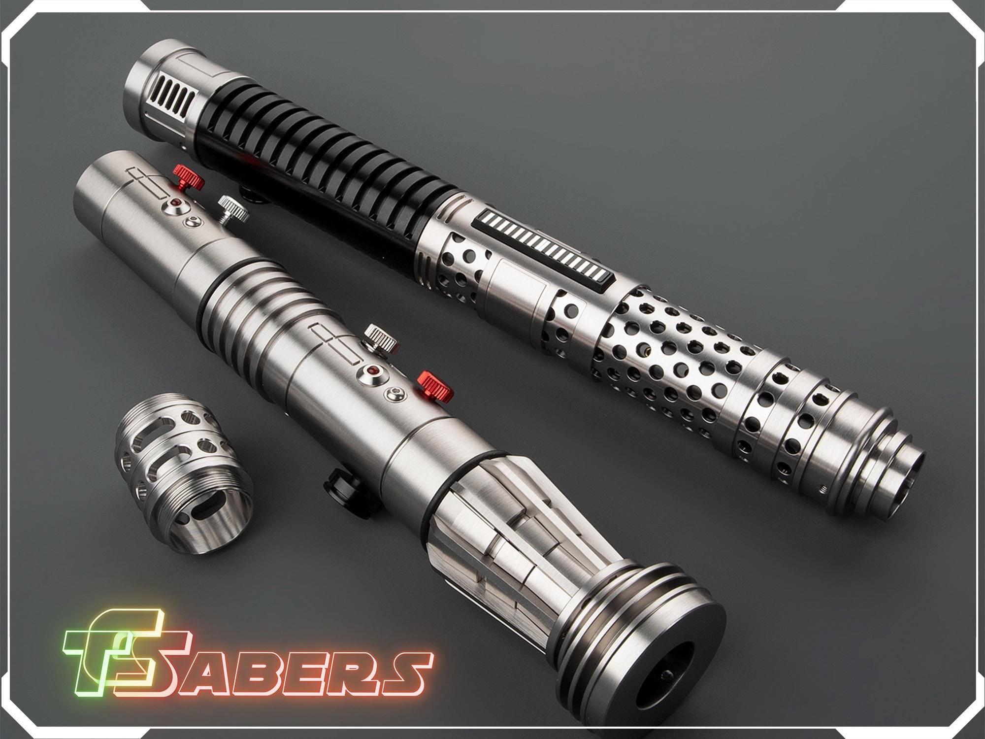 Darth Maul Clone Wars Lightsaber Neopixel or RGB, w/ Custom Blade & Hard Case, Star Wars (XenoPixel V3, Proffie 2.2, or RGB)