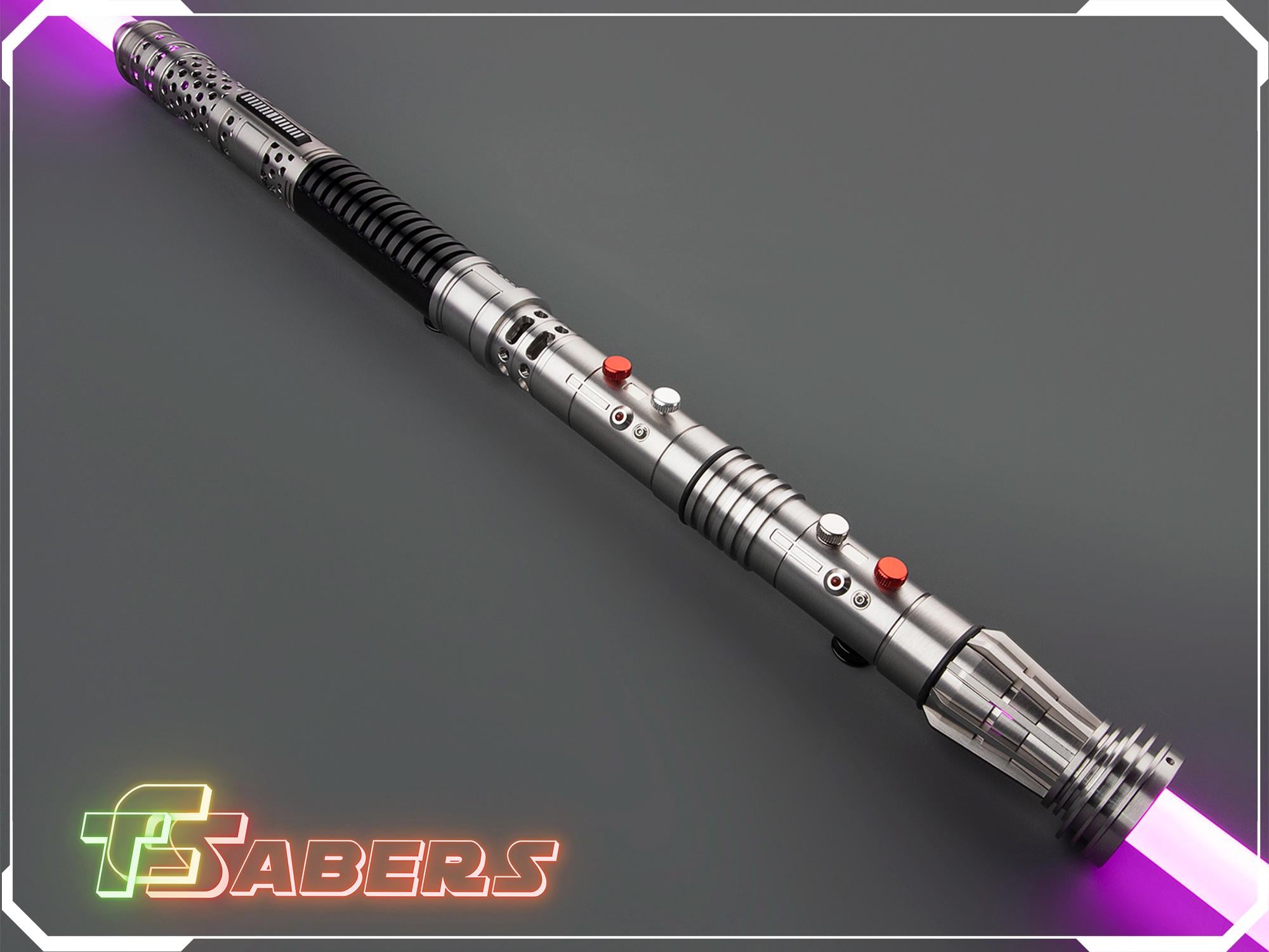 Darth Maul Clone Wars Lightsaber Neopixel or RGB, w/ Custom Blade & Hard Case, Star Wars (XenoPixel V3, Proffie 2.2, or RGB)