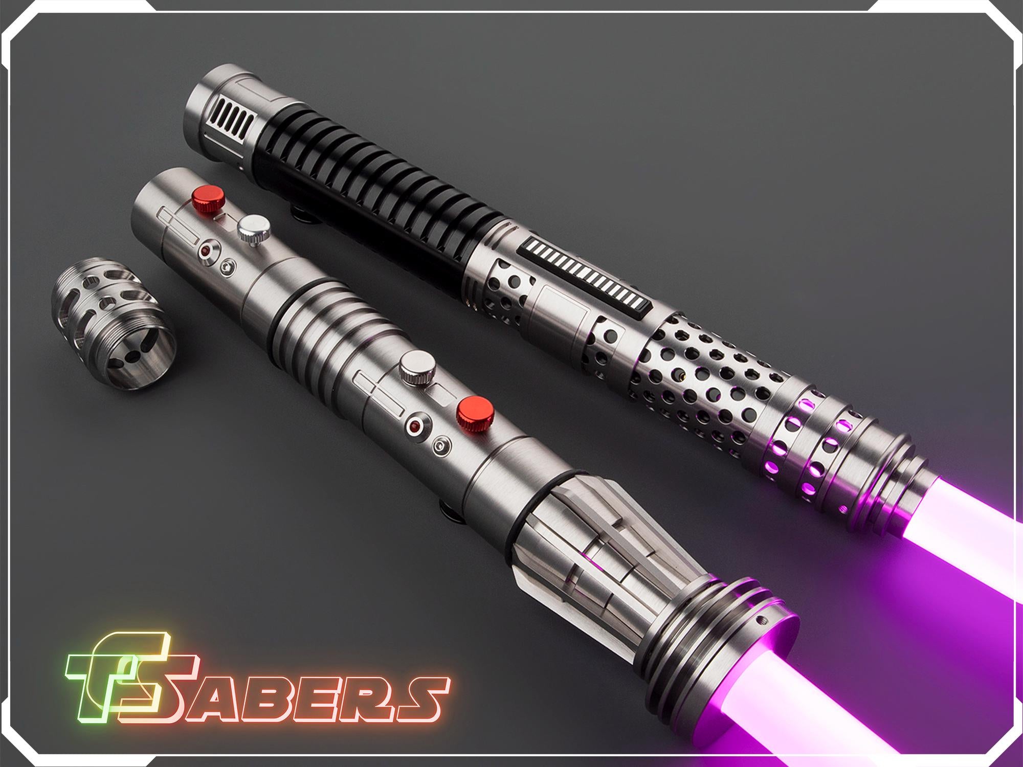 Darth Maul Clone Wars Lightsaber Neopixel or RGB, w/ Custom Blade & Hard Case, Star Wars (XenoPixel V3, Proffie 2.2, or RGB)