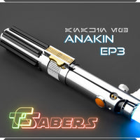 Anakin's EP3 Lightsaber Neopixel or RGB, Revenge of the Sith, w/ Custom Blade & Hard Case, Star Wars (XenoPixel V3, Proffie 2.2, or RGB)